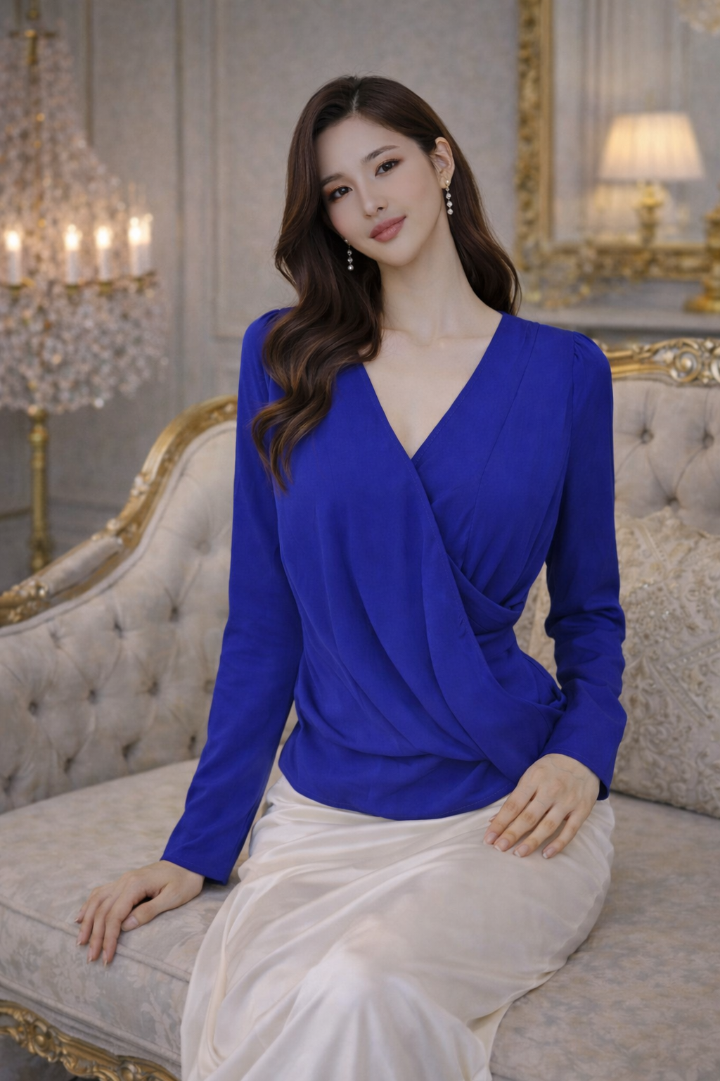 Chiffon Overlap Top