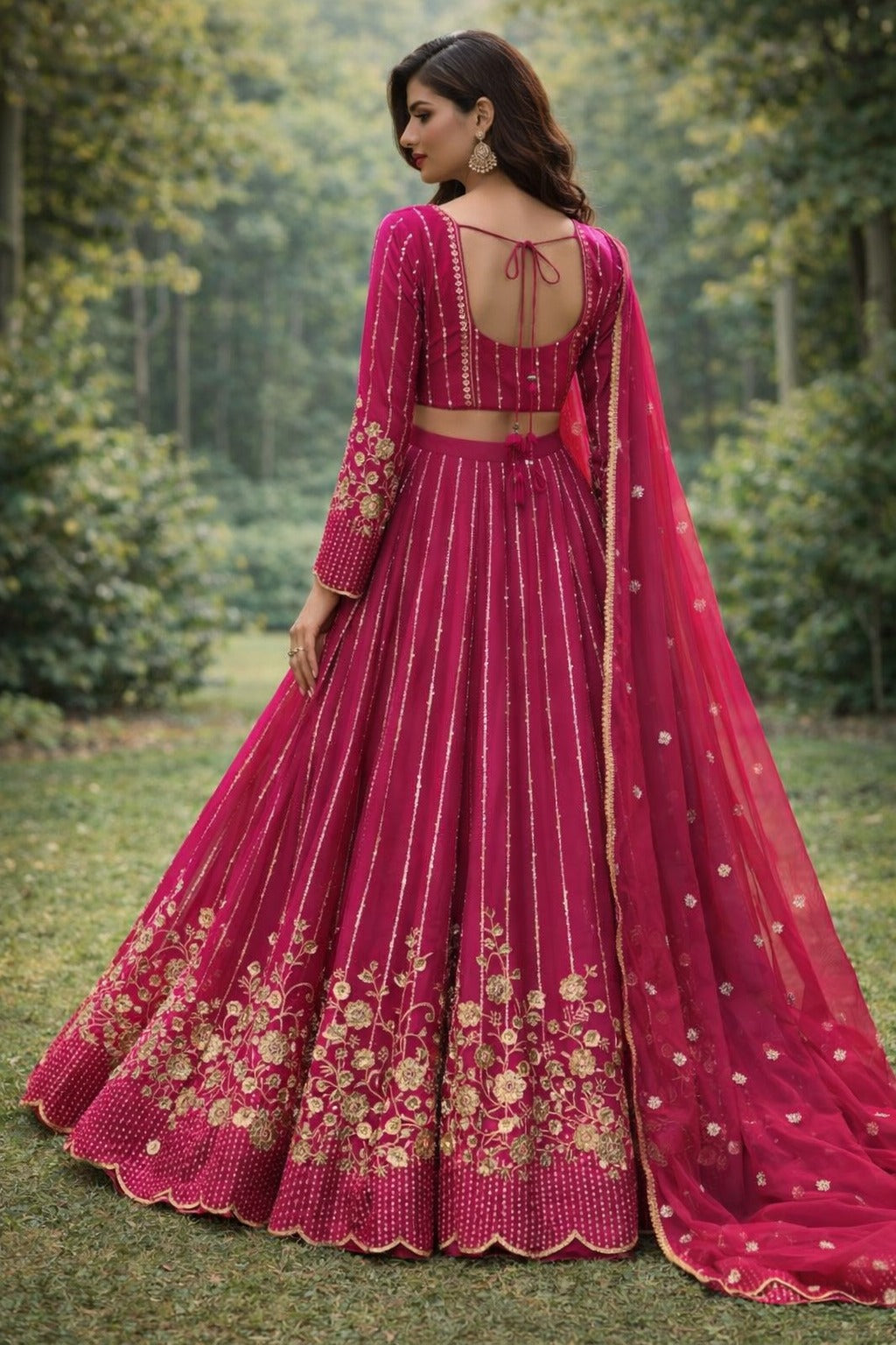 Royal Fuchsia Designer Lehenga Set