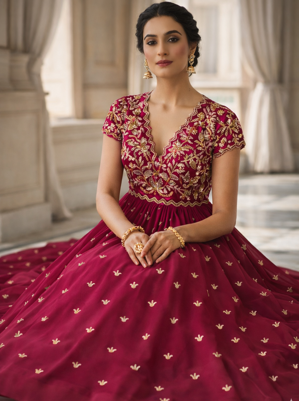 Zarmin Royale Handcrafted Anarkali