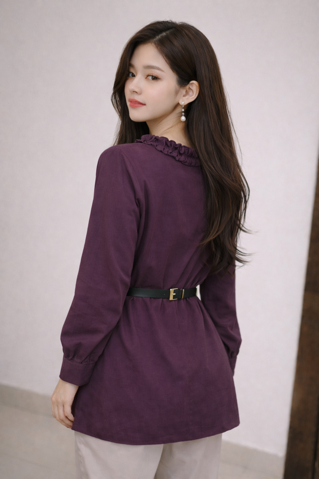 Elegance Ruched Neck Party Top