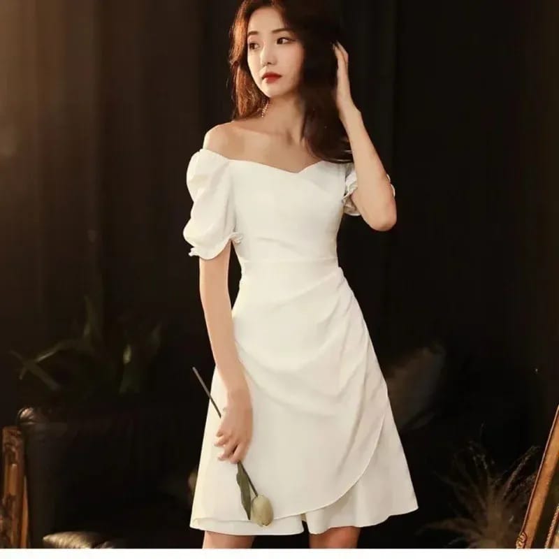 Elara Off-Shoulder Elegance Dress